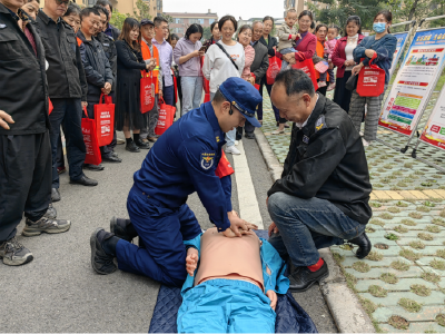 浮山街道金桂社区：应急宣传教育进小区