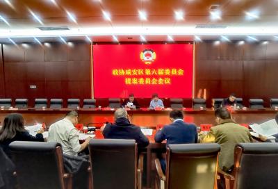 政协咸安区第六届委员会第三次会议召开提案委员会会议 