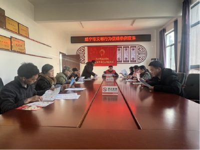 双泉社区：学习文明条例，争做文明咸宁人