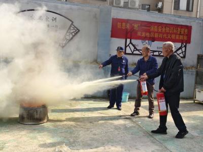 双龙社区开展消防安全知识科普宣传活动