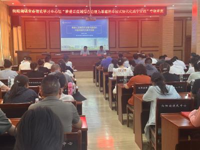 向阳湖镇举行流域综合治理专题培训