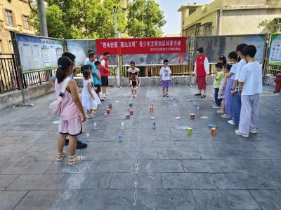 趣味套圈圈文明  文明思想入童心