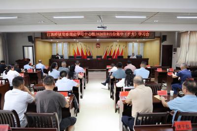汀泗桥镇党委召开理论学习中心组2024年9月份集中（扩大）学习会