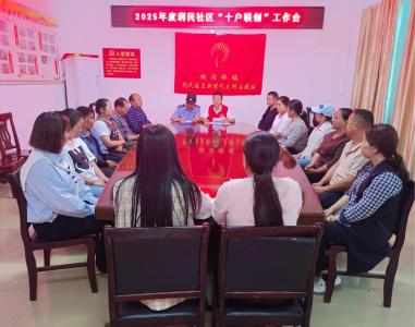 横沟桥镇利民社区召开“十户联创”工作会议 共筑和谐社区