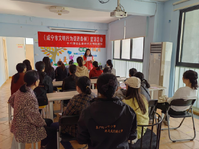 十六潭社区：积极宣传文明条例，提升居民文明素养