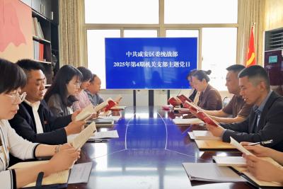（待审）区委统战部开展“加快支点建设大研讨 推动咸安发展大反思”主题活动 