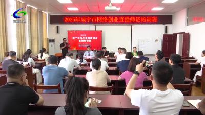 咸安举办网络创业直播师资培训班