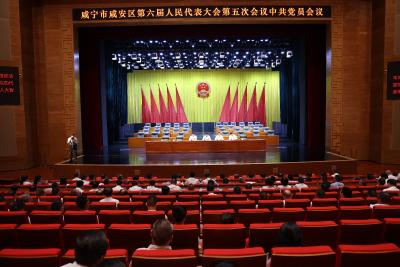 区委召开区六届人大五次会议中共党员会议