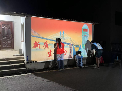 白鹤村：多彩墙绘“扮靓”美丽乡村