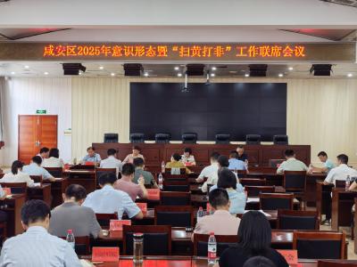 咸安区召开2025年意识形态暨“扫黄打非”工作联席会
