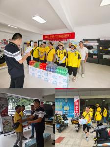 市总工会携手铁塔公司为外卖骑手开展“夏送清凉”慰问活动