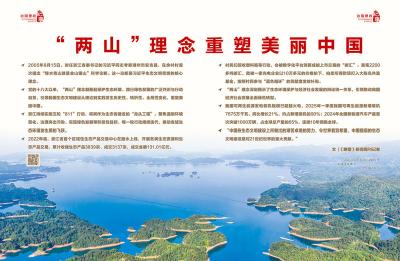 瞭望·治国理政纪事丨“两山”理念重塑美丽中国