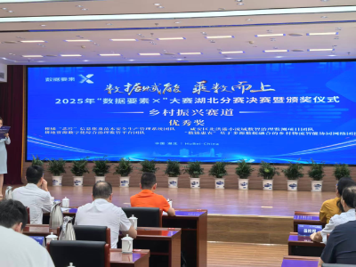 咸安区北洪港项目获“数据要素×”湖北分赛乡村振兴赛道优秀奖
