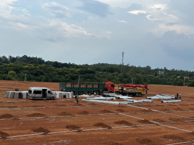 官埠桥镇雨坛垴村：育苗基地建设忙 不负金秋好时光