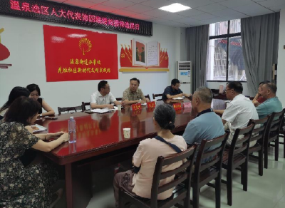 温泉街道：接待选民零距离 实事暖心解民忧  