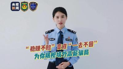 “稳赚不赔”变“一去不回”，民警揭秘境外高薪骗局