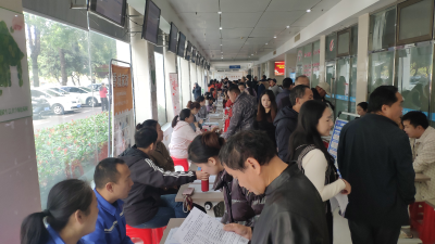 区人社局：金秋招聘促就业，社保服务暖民心