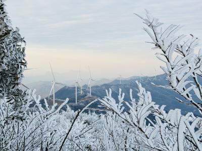 咸宁咸安：大幕山首场雾凇登场，四季美景催热“慢生活”旅游