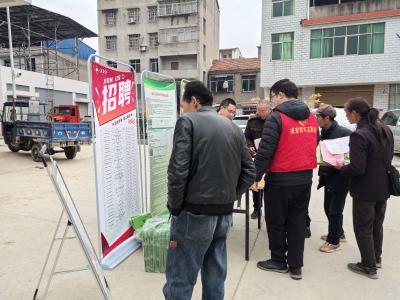 高桥镇开展“岗位到家·政策上门”活动