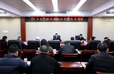 李军平主持召开“十五五”规划建议征求意见座谈会 集思广益 群策群力 高质量编制好我区“十五五”规划 