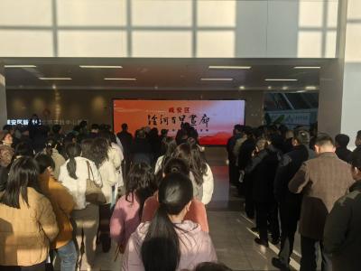 淦河蝶变入画来 百米丹青映乡愁 陈复兴《淦河百里画廊》咸安展出