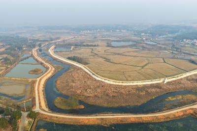 咸安汀泗河水利综合治理工程稳步推进