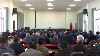 黄佐财到双溪桥镇宣讲党的二十届四中全会精神