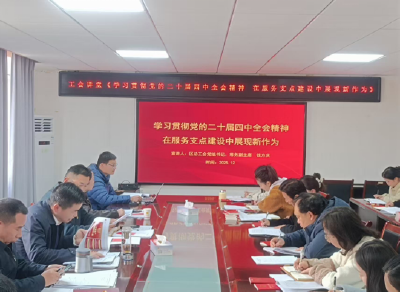 咸安区总工会举行学习贯彻党的二十届四中全会精神宣讲会