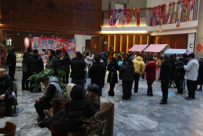 咸安区贺胜桥镇多巴胺新春市集开市迎客