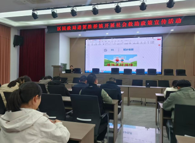 咸安区民政局深入贺胜桥镇开展社会救助业务培训