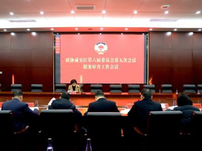 【聚焦咸安两会】政协咸宁市咸安区第六届委员会第五次会议召开提案审查委员会会议