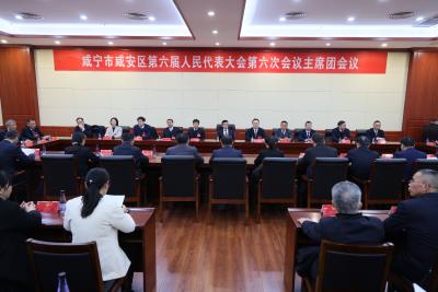 【聚焦咸安两会】咸安区第六届人民代表大会第六次会议举行主席团第五次会议