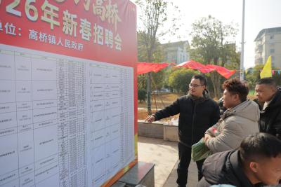 高桥镇：年货节里送岗忙