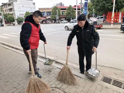 向阳湖镇：青年行动迎新春 携手共净美家园