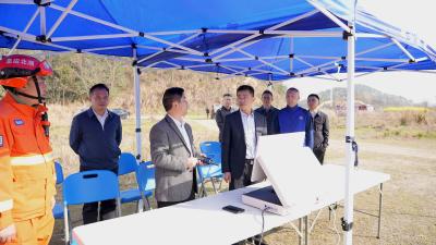 区领导督导2026年春季森林防灭火应急演练