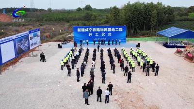 【项目建设进行时】总投资6.78亿元 新建咸宁铁路物流基地项目开工