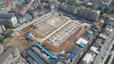 咸安区智慧农贸综合批发市场项目稳步推进 预计10月完工