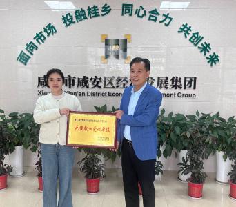 咸宁市中心血站为区经发集团授牌 致敬无偿献血爱心担当