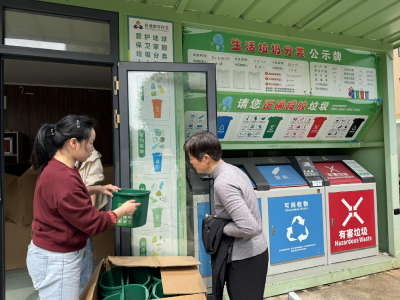 书台社区：垃圾分类齐参与 共建家园新风貌