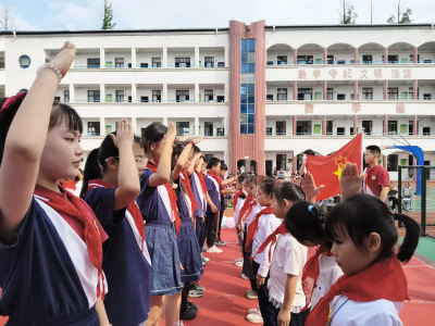 咸宁市第十二小学举行新队员入队仪式