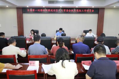 区委第一巡察组巡察区人大常委会机关党组工作动员会召开