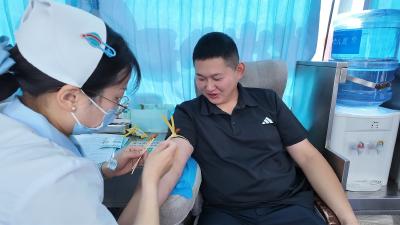 横沟桥镇开展无偿献血爱心活动