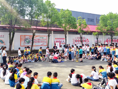 官埠小学联合区红十字会开展防溺水安全教育活动