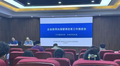 咸宁高新区召开企业信用合规管理改革工作推进会