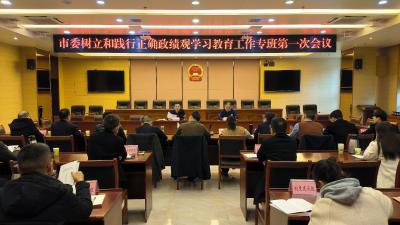我市组织召开树立和践行正确政绩观学习教育工作会议