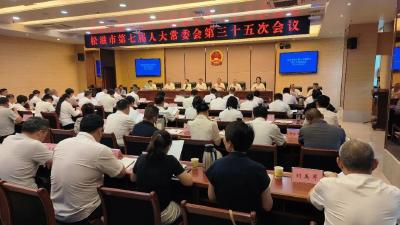 市七届人大常委会召开第三十五次会议