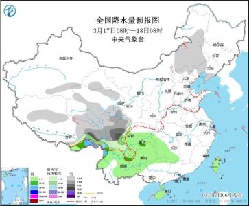 中央气象台：内蒙古华北多大风天气 四川西藏警惕降雪影响