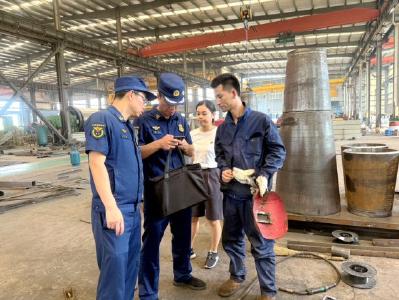 开发区・铁山区开展动火作业专项检查  筑牢企业消防安全防线