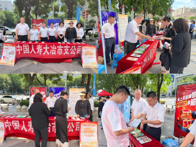 中国人寿大冶支公司：共筑金融安全防线  守护百姓“钱袋子”