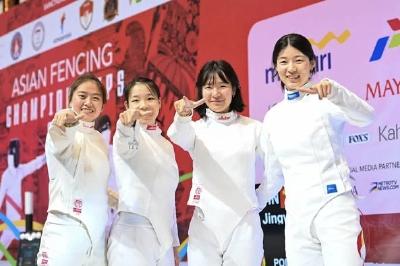 2025击剑亚锦赛落幕 中国队女重团体登顶